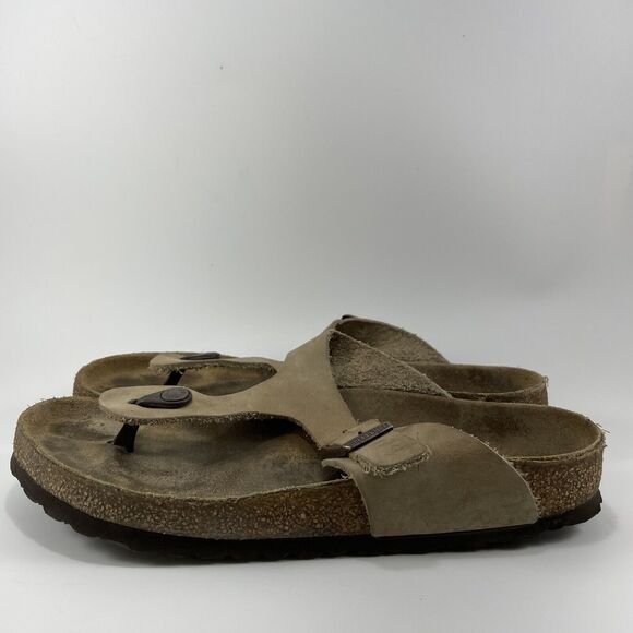 Birkenstock Gizeh Thong Sandals Womens Size 41 US Size 10-10.5 Brown Leather - Picture 4 of 9
